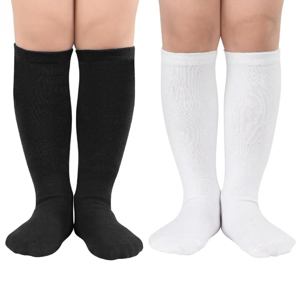 ⚡️ NIP Black White 2 Pairs Soccer Socks Size L (6-9 years)